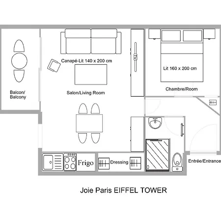 Apartamento Appt Calme Avec Balcon - Tour Eiffel - Seine *